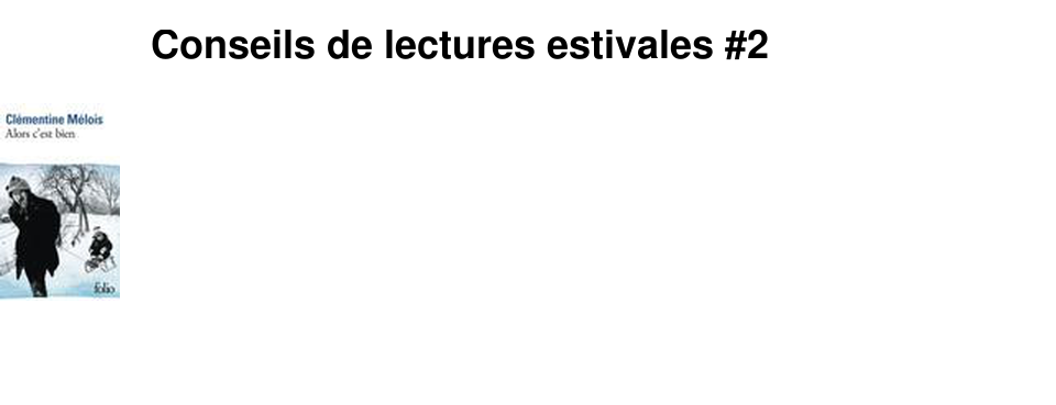 Conseils de lectures estivales #2